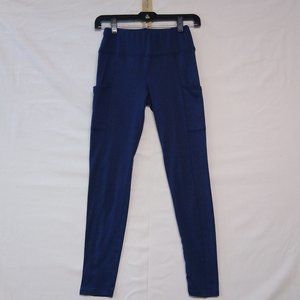 Pink Republic Womens Small 22x27 Leggings Comfortable Navy Spacedye Color
